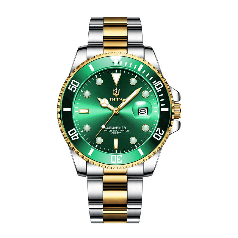 Classic Swiss Men's Quartz Watch - Stylish and Waterproof