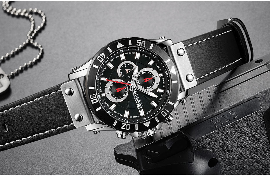 MEGIR Men's Fashion Sports Chronograph Quartz Watch