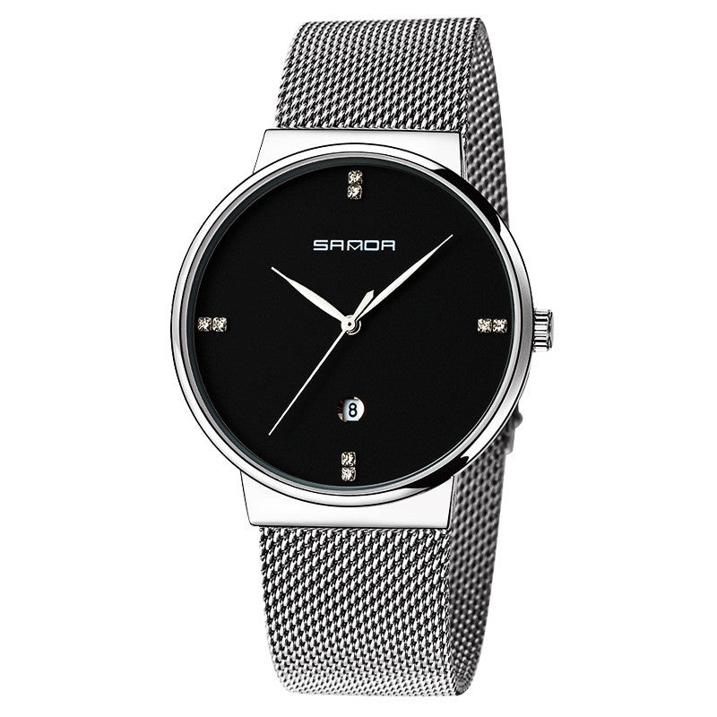 Men's Waterproof Quartz Watch with Calendar Feature