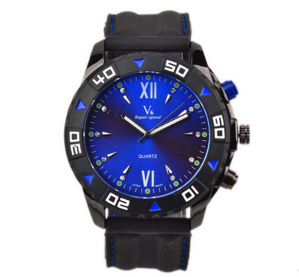 Quartz Men's Watch with Silicone Sports Dial