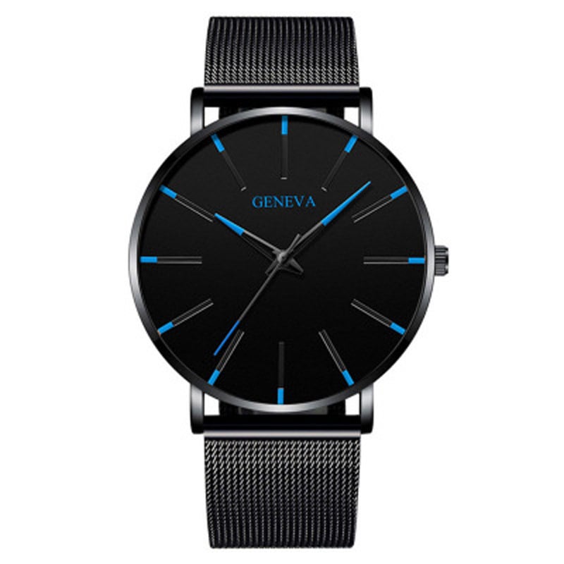 Men's Quartz Mesh Strap Casual Business Watch