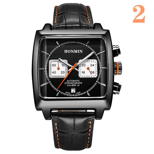 Men's Waterproof Quartz Belt Watch with Calendar