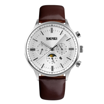 Waterproof Quartz Watch, Luxury Men's Three-Eye Watch