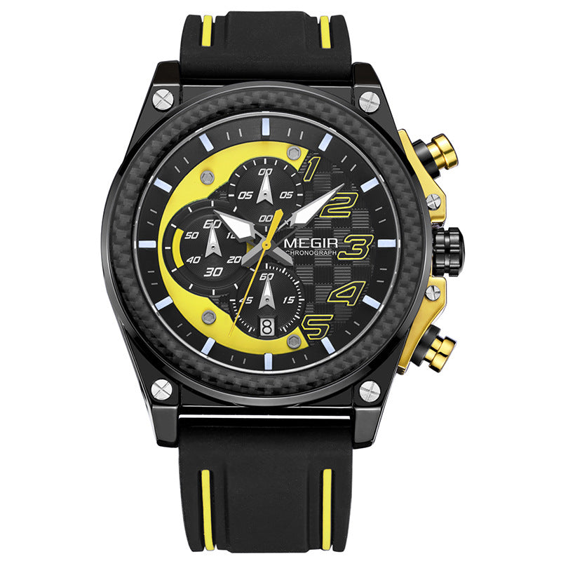 MEGIR Men's Sports Quartz Watch with Calendar Function