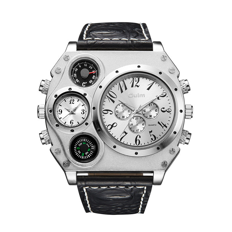 Men's Dual Time Zone Quartz Watch