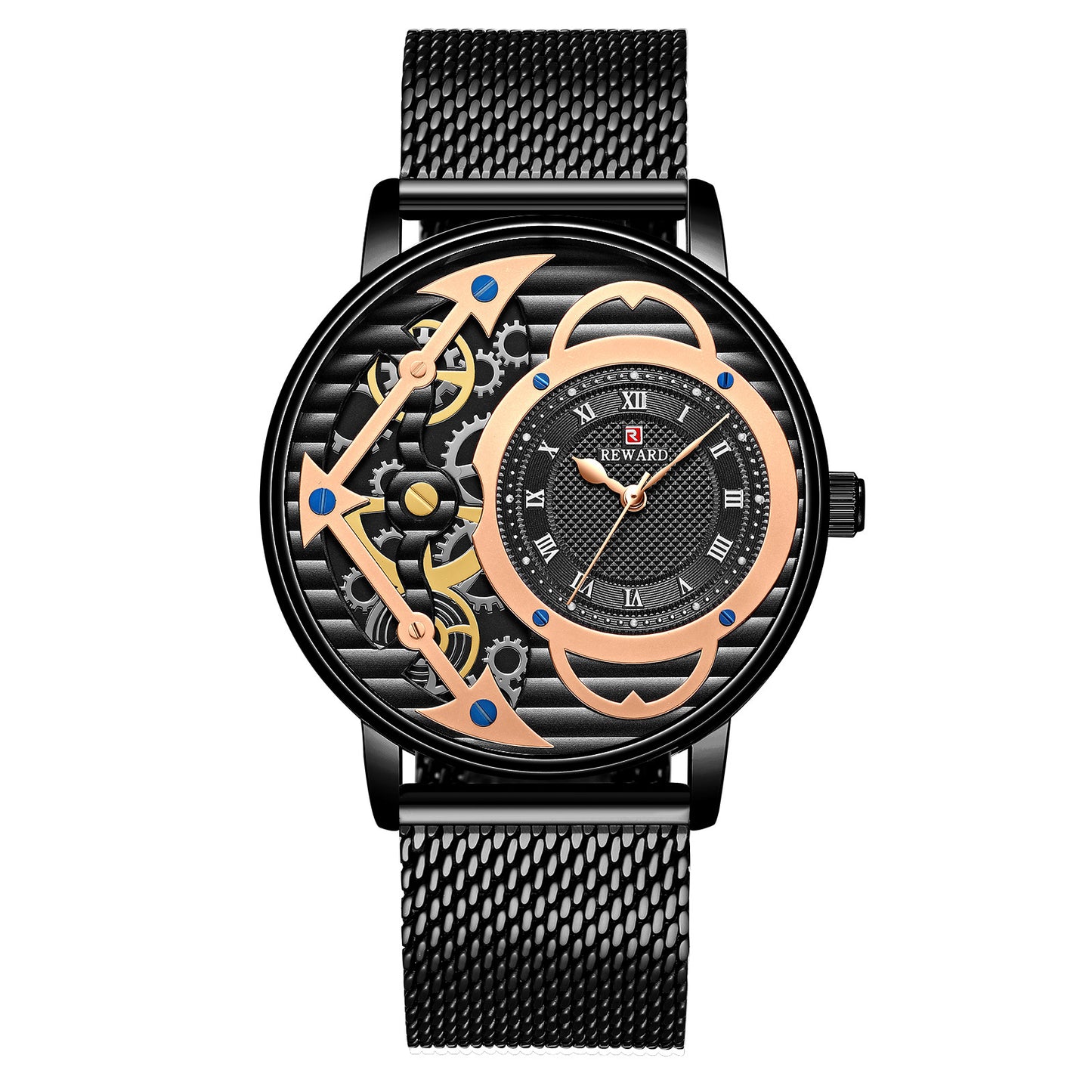 Milanese Mesh Analog Men's Watch with Quartz Movement