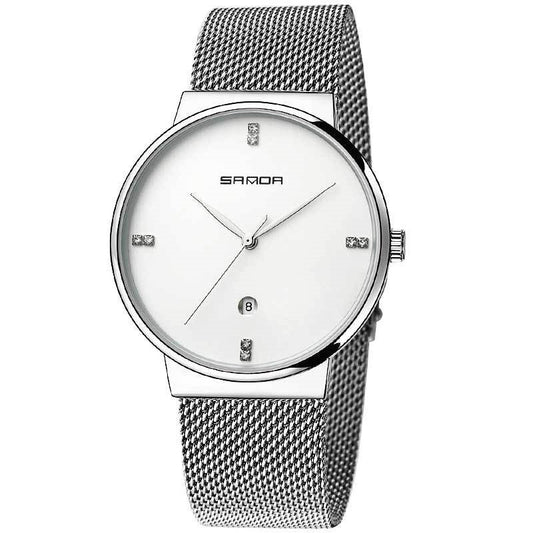 Men's Waterproof Quartz Watch with Calendar Feature