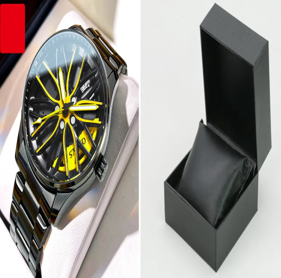 Men's Luminous Hollowed-Out Quartz Watch
