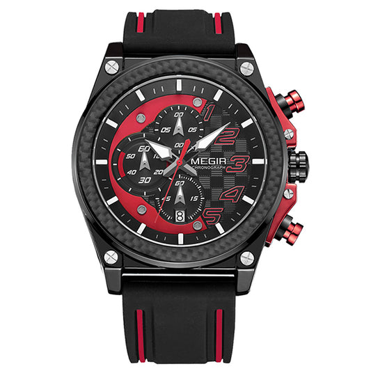 MEGIR Men's Sports Quartz Watch with Calendar Function