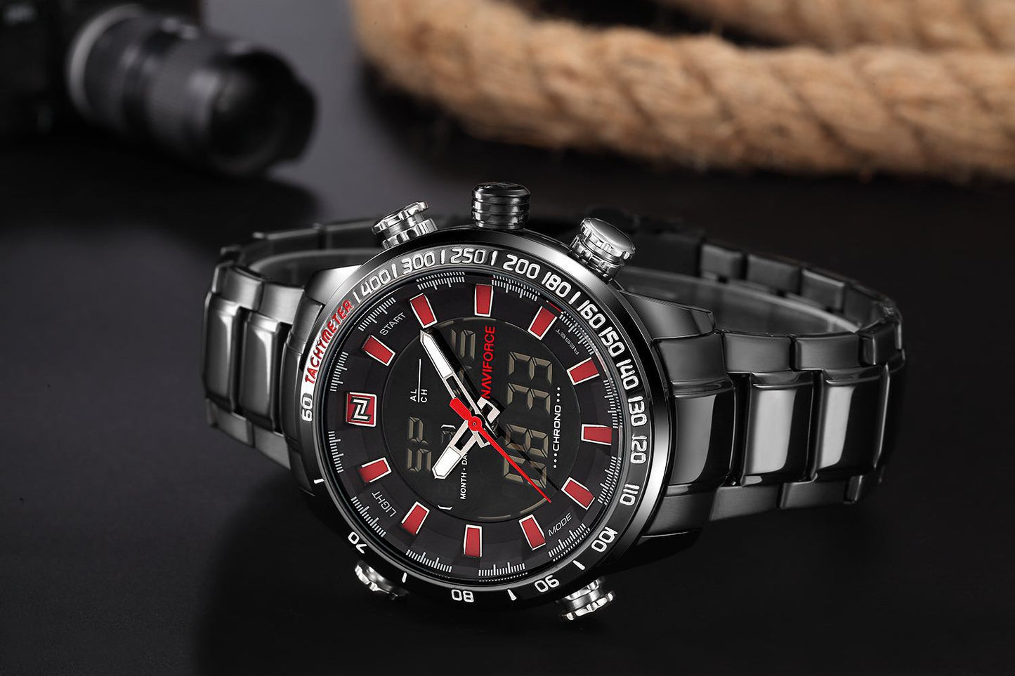 NAVIFORCE 9093 Quartz Men's Watch - Multifunctional Design