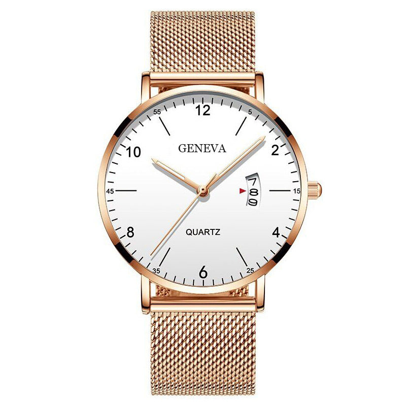 Men's Business Minimalist Quartz Calendar Watch