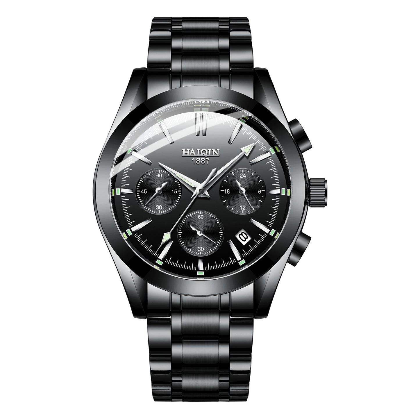 Haqin Men's Multifunctional Waterproof Quartz Watch