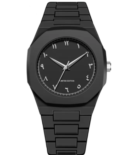 Men's Retro Arabic Digital Quartz Watch