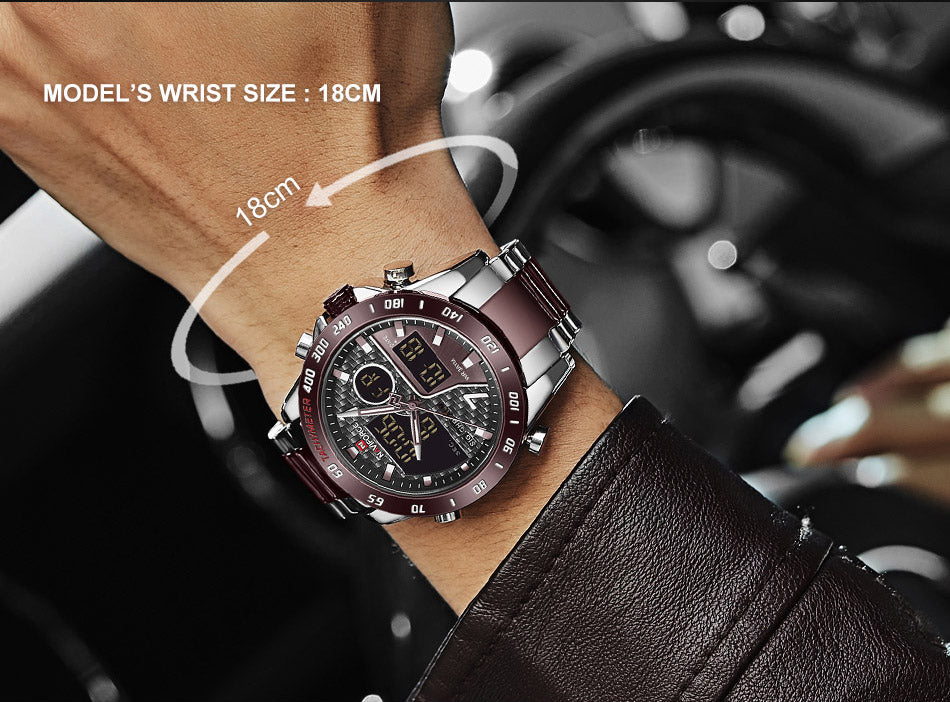NAVIFORCE NF9171 Dual Display Men's Quartz Watch