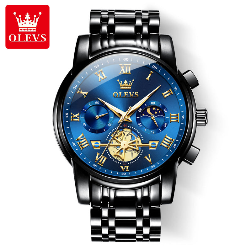 Oli's Brand Men's Quartz Watch with Luminous Waterproof Feature