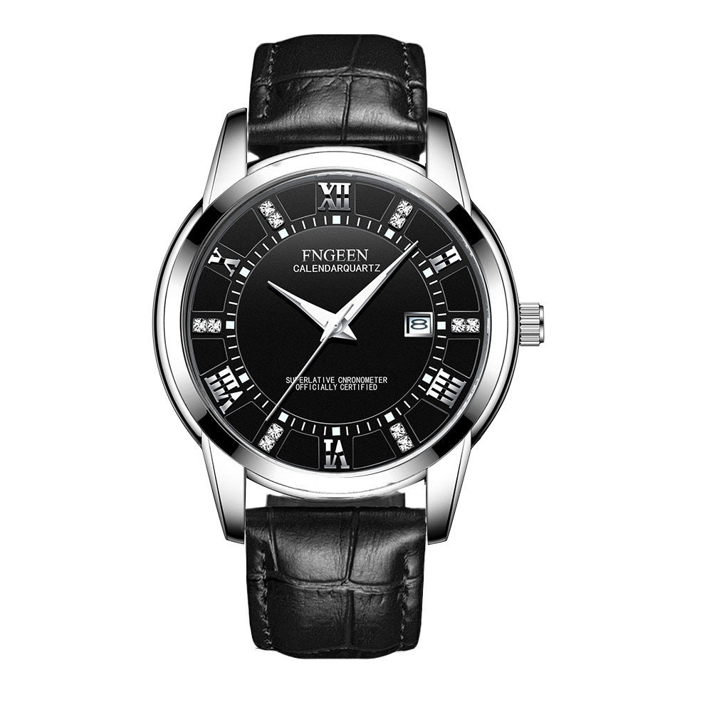 Men's Ultra-thin Waterproof Quartz Business Watch