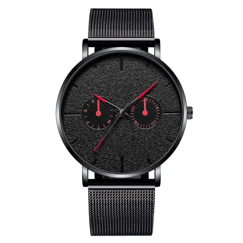 Men's Stylish Quartz Watch with Mesh Band