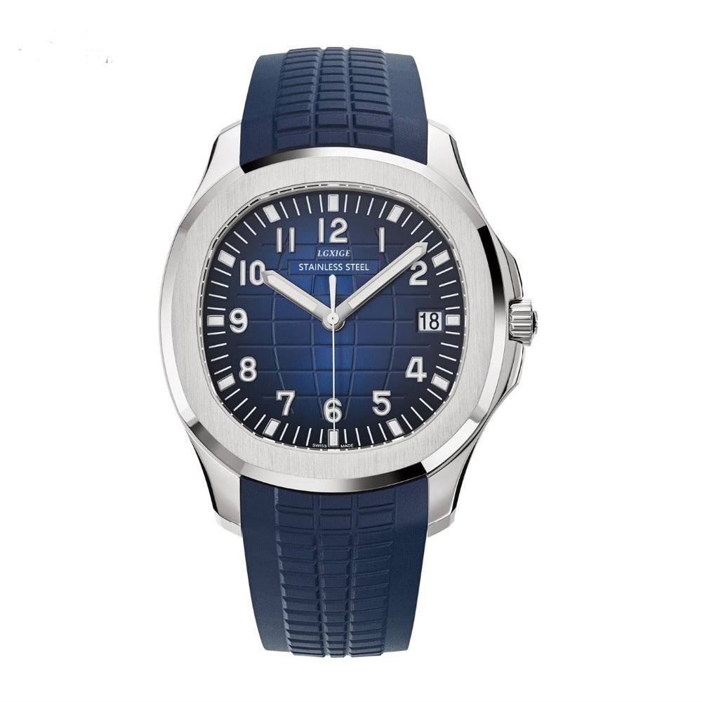 Men's Luminous Waterproof Rubber Sports Quartz Watch