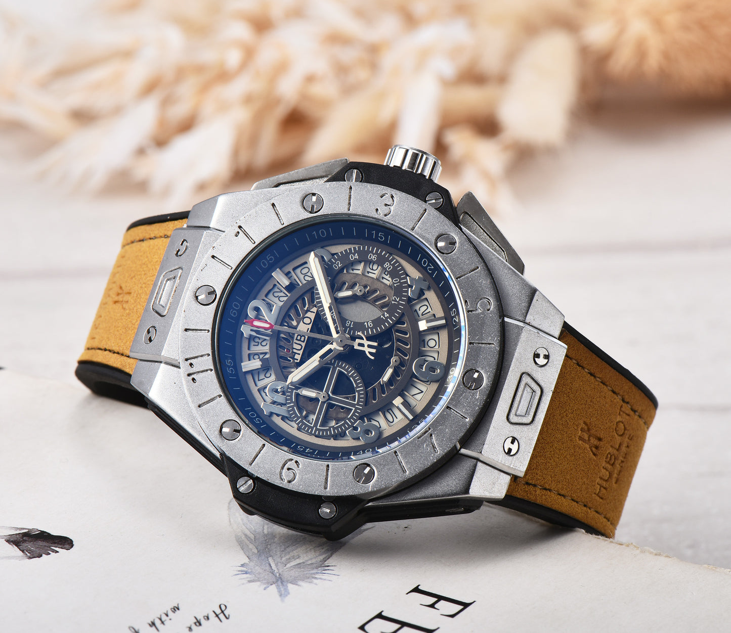 2019 Swiss Men's Quartz Watch with Silicone Strap
