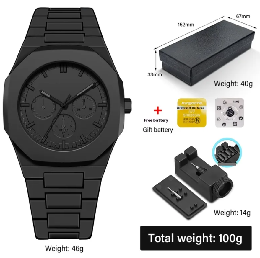 Men's Fashion Quartz Watch Deep Waterproof