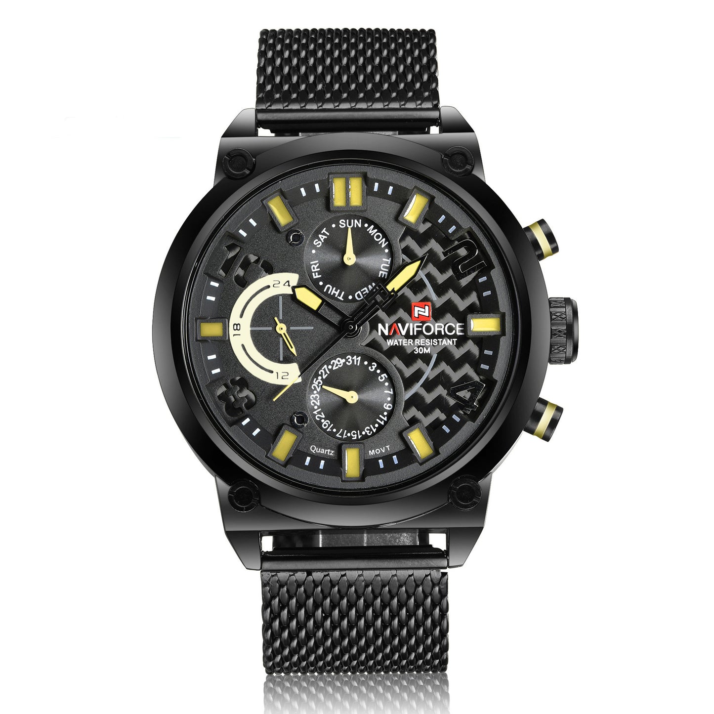 NAVIFORCE 9068 Men's Steel Quartz Sports Watch