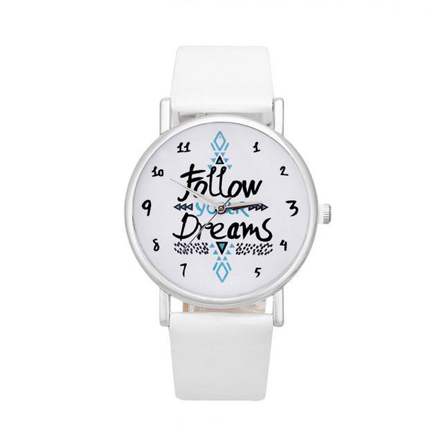 Men's Casual Quartz Watch with Leather Belt