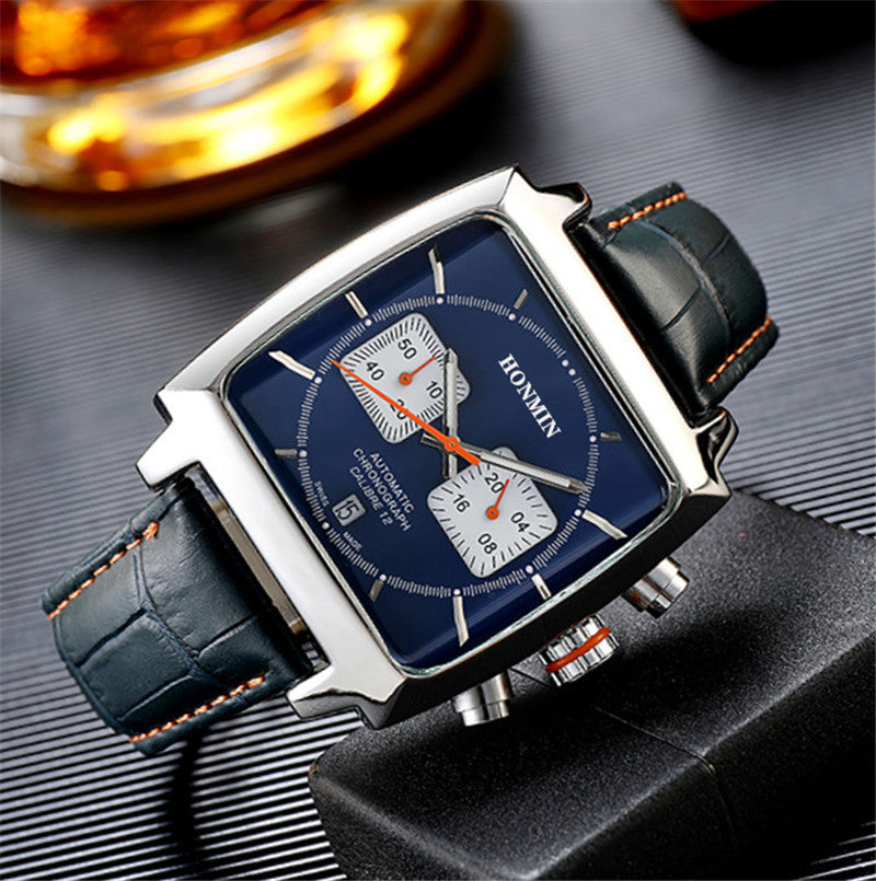 Men's Waterproof Quartz Belt Watch with Calendar