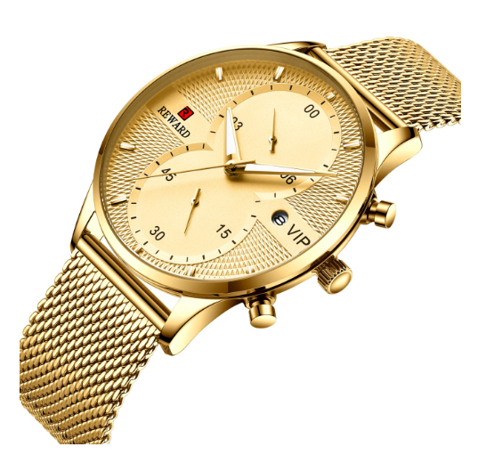 Waterproof Quartz Men's Calendar Watch Maker