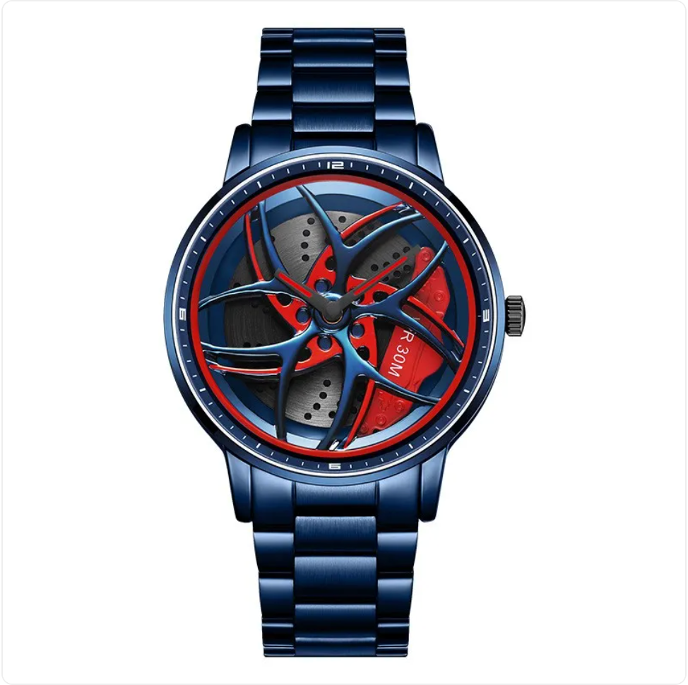 Rotating Wheel Men's Quartz Watch