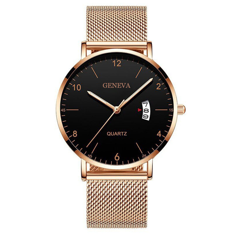 Men's Business Minimalist Quartz Calendar Watch