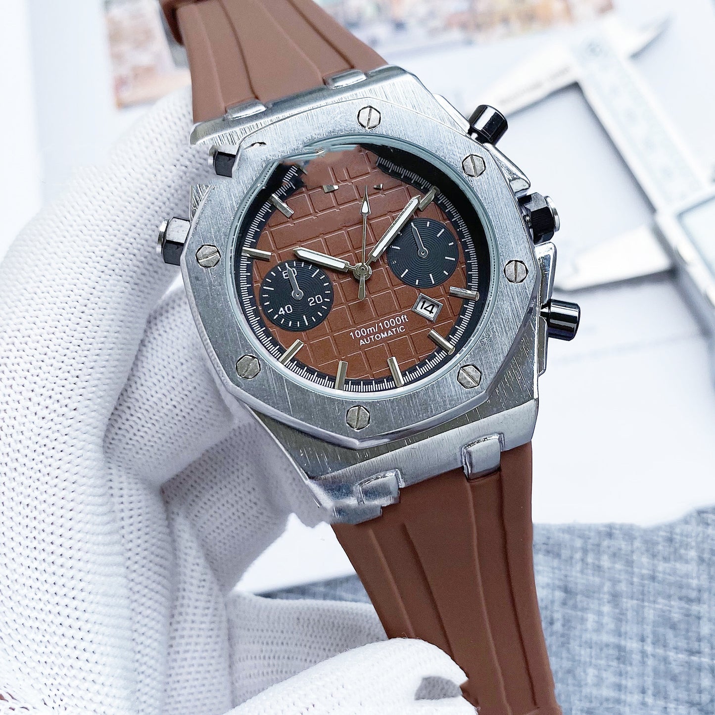 Men's Fashion Quartz 3-Pin Tape Watch