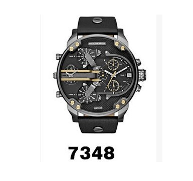 Men's Quartz Sport Watch with Leather Strap