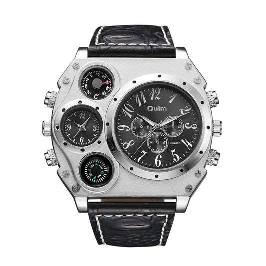 Men's Dual Time Zone Quartz Watch