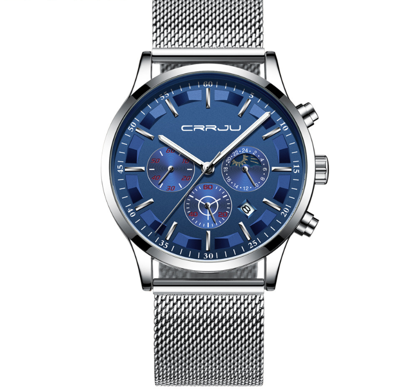 CRRJU 2260 Men's Multifunctional Waterproof Quartz Watch