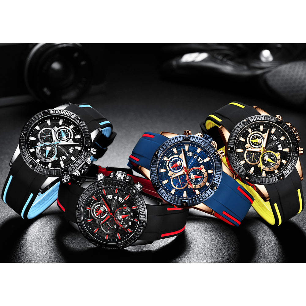 MINIFOCUS Multifunctional Men's Quartz Sports Watch