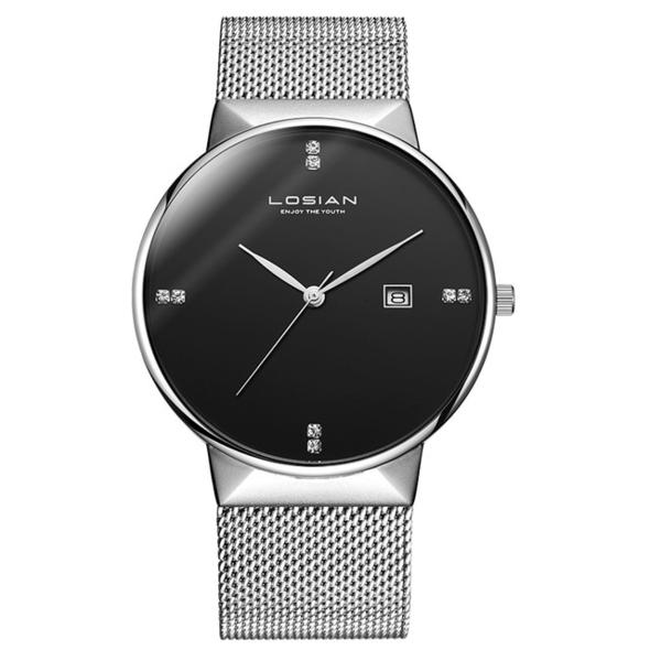 Men's Quartz Watch with Steel Band for Students