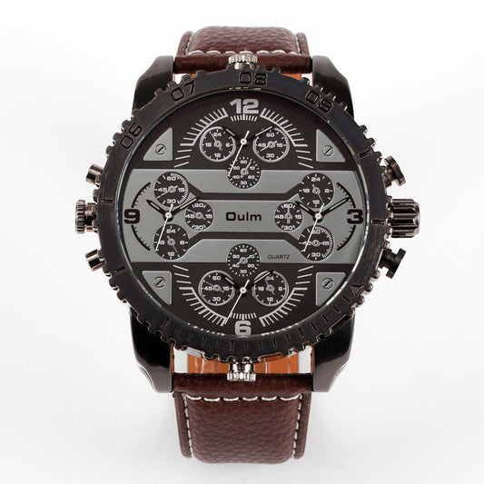 OULM Men's Quartz Watch with Leather Band (Wholesale)