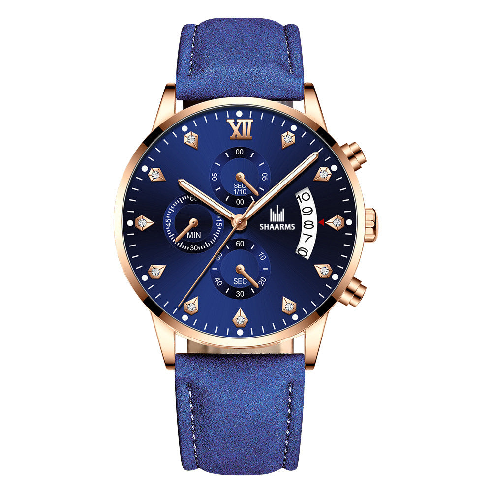 Men's Quartz Watch with Rhinestone Inlay (Wholesale)