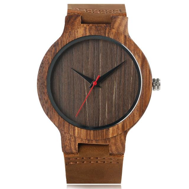 Men's Bamboo Wood Quartz Watch