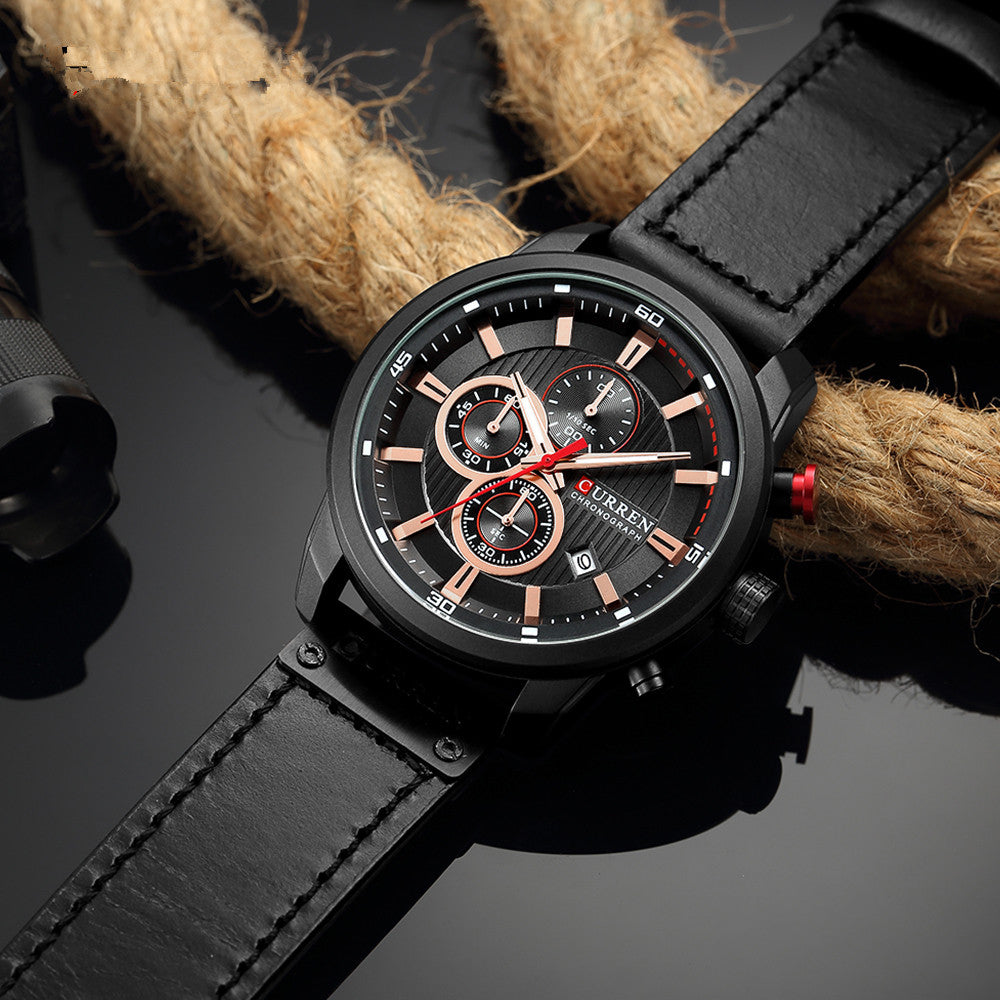 CURREN Men's Multifunctional Quartz Sports Watch