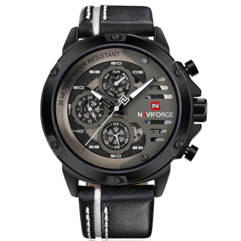 Multi-Function Quartz Waterproof Men's Watch