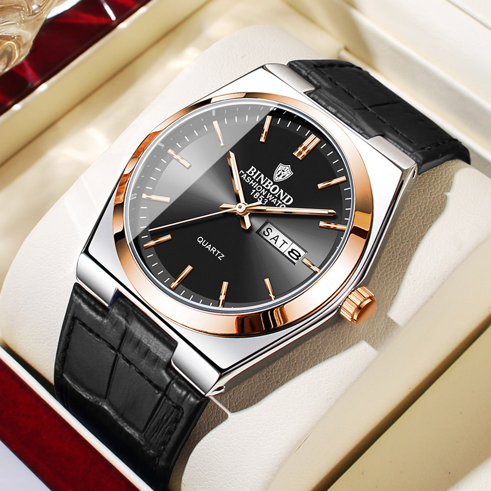 Men's Slim Quartz Business Watch