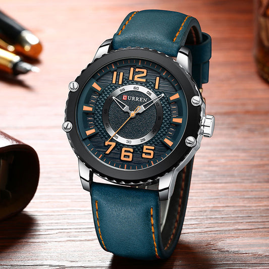 Stylish Men's Quartz Watch with Calendar (Model 8341)