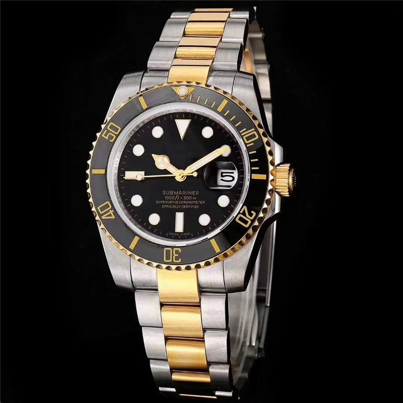 Men's Solid Wood Business Quartz Watch Set