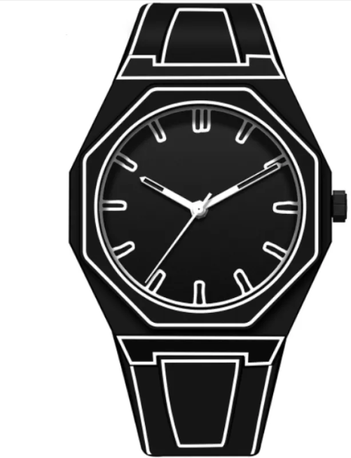 Men's Retro Arabic Digital Quartz Watch