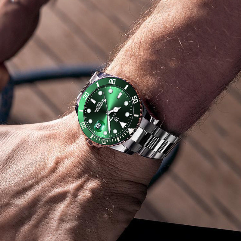 Classic Swiss Men's Quartz Watch - Stylish and Waterproof