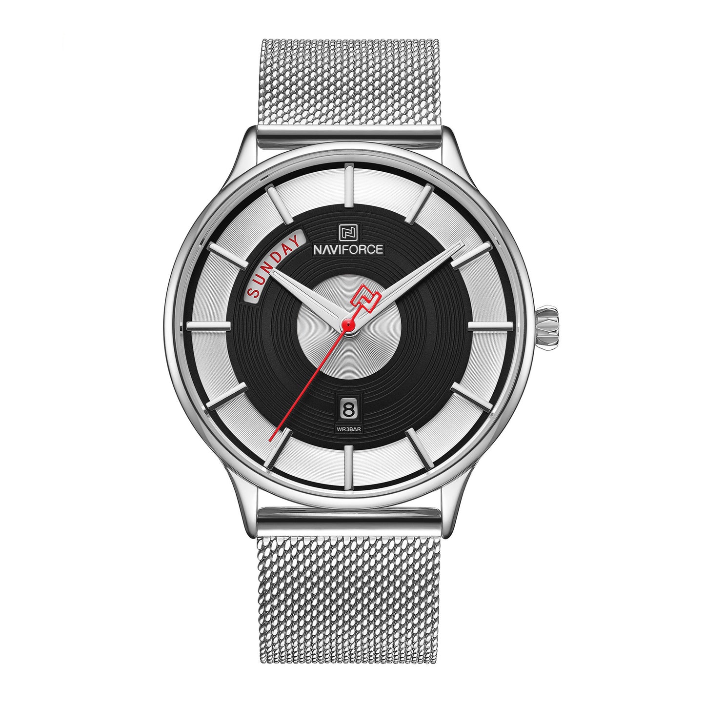 Men's Fashion Quartz Watch with Stainless Steel Band
