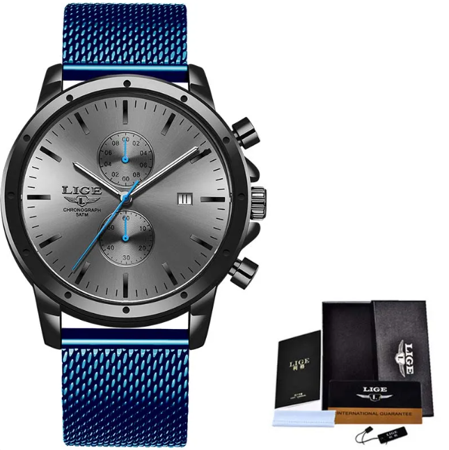 Aqua Edge Men's Quartz Waterproof Watch