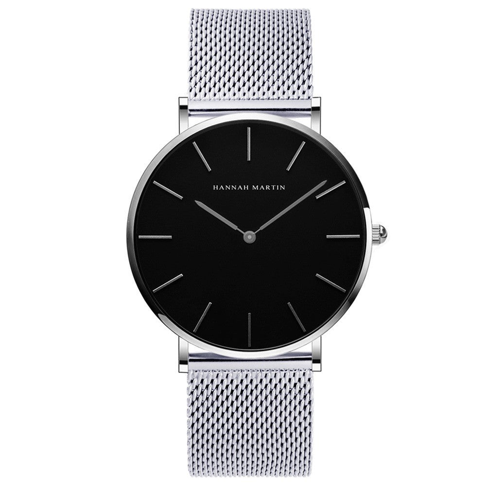 Men's Quartz Watch with Japanese Movement and Steel Band