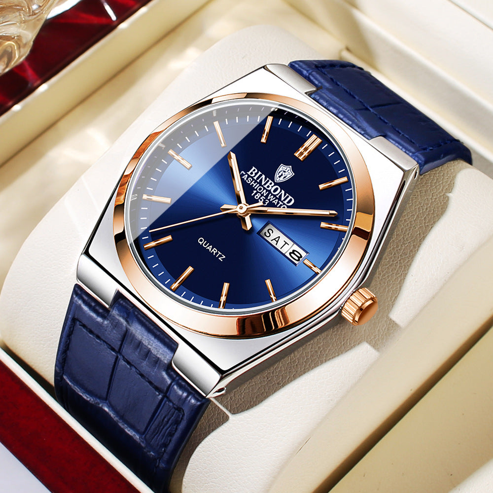 Men's Slim Quartz Business Watch